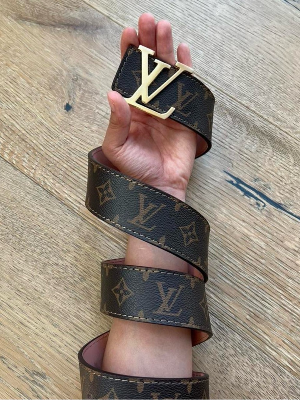 Louis Vuitton Monogram Belt | Gold LV Buckle | Size 32” | Like New! - Picture 2 of 7